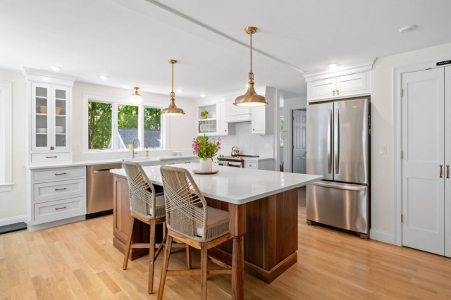 charming cape kitchen white walnut